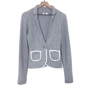 ANTHRO MOTH Blakely Wool Blend Knit Blazer XS
